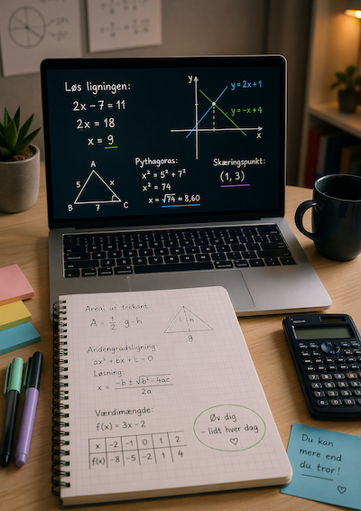matematik og en computer